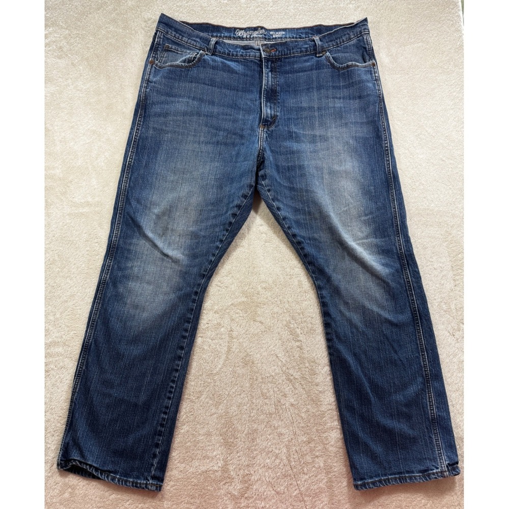 Wrangler Mens Retro Relaxed Boot Blue Denim Jeans 42x30 Meas: 42x30.5
